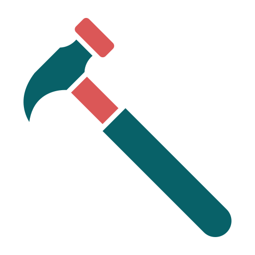 Hammer Generic color fill icon