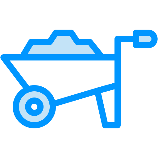 Wheelbarrow Generic color lineal-color icon