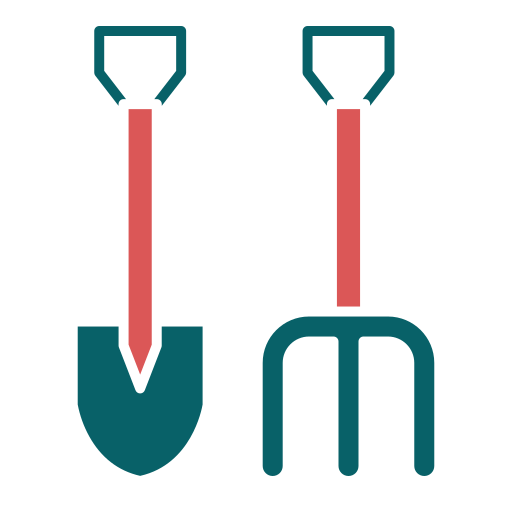 Садовый инструмент Generic color fill иконка
