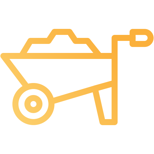 Wheelbarrow Generic gradient outline icon