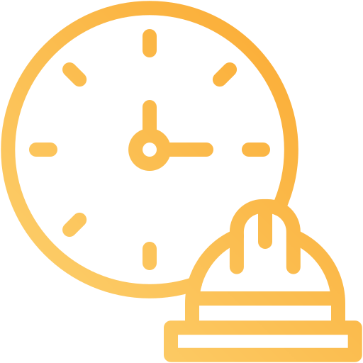 Working hours Generic gradient outline icon