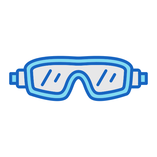 Safety glasses Generic color lineal-color icon