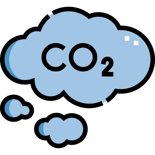 Co2 Detailed Straight Lineal color icon