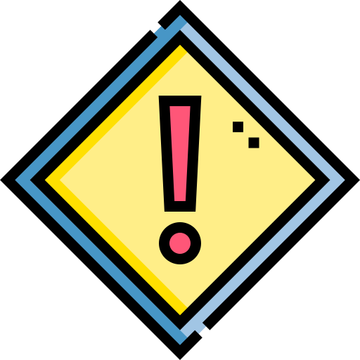 Warning Detailed Straight Lineal color icon