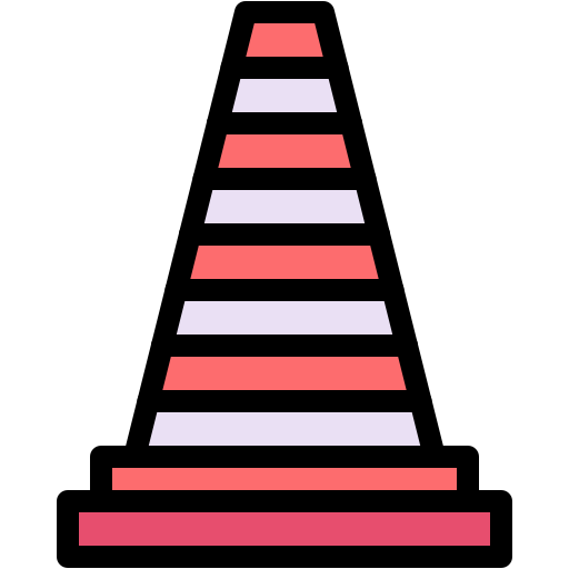cono de tráfico Generic color lineal-color icono