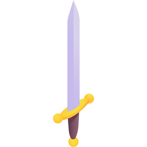 espada Gradient Isometric Gradient icono