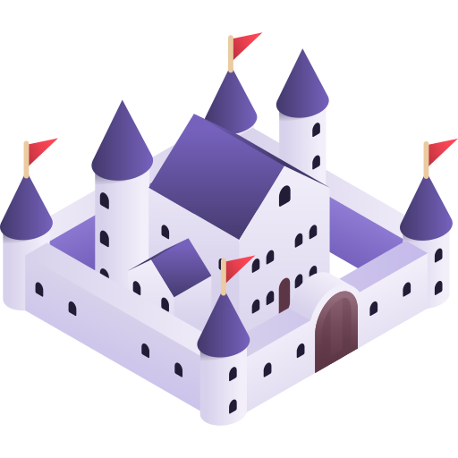 castello Gradient Isometric Gradient icona