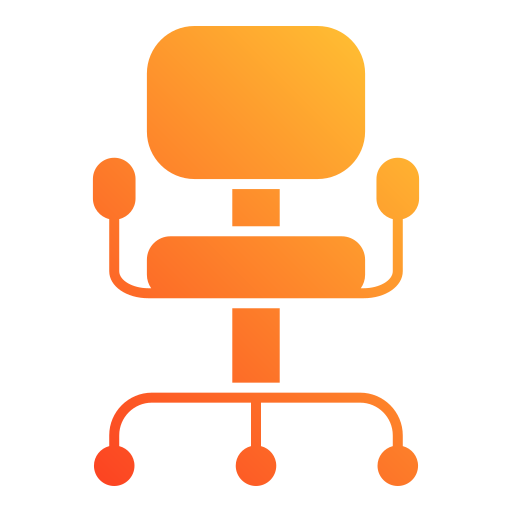 krzesło biurowe Generic gradient fill ikona