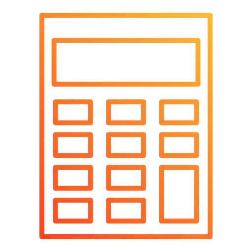 calculatrice Generic gradient outline Icône