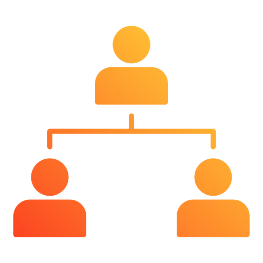 Organization structure Generic gradient fill icon