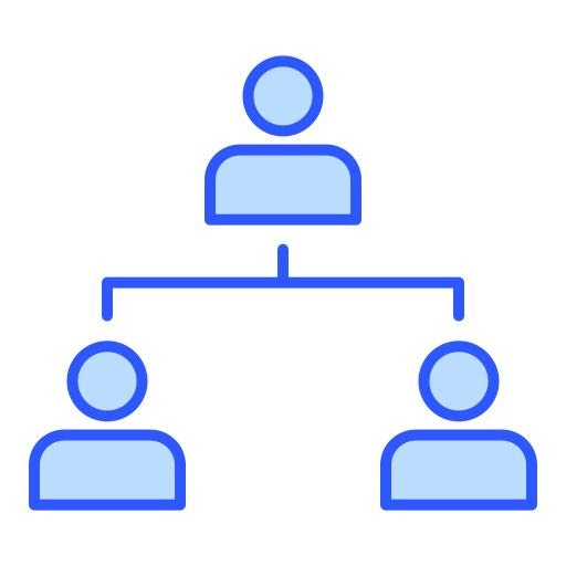 estructura de organización Generic color lineal-color icono