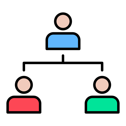 struttura organizzativa Generic color lineal-color icona