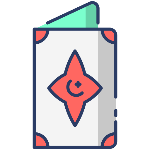 kaart Generic color outline icoon