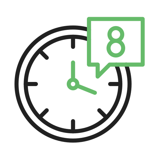 Working hours Generic color outline icon