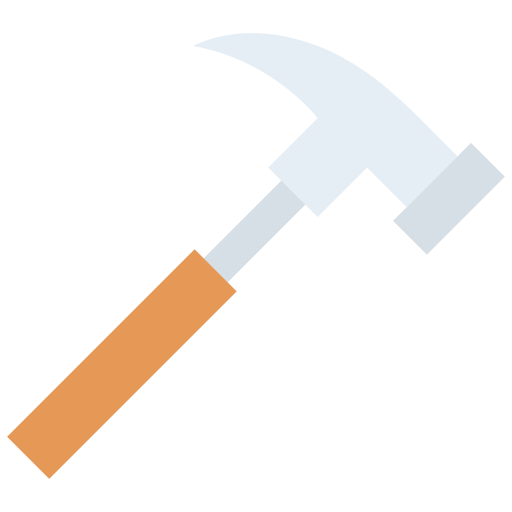 Hammer Generic color fill icon