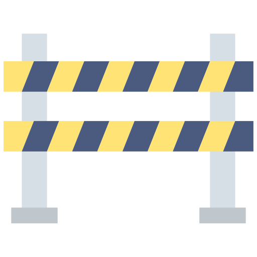 barrera de carretera Generic color fill icono