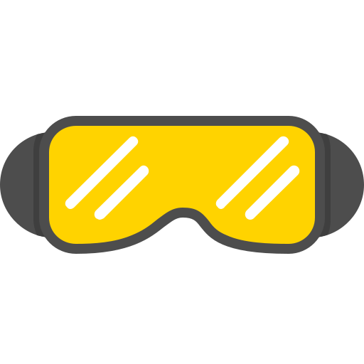 occhiali di sicurezza Generic color fill icona