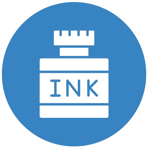 インク Generic color fill icon