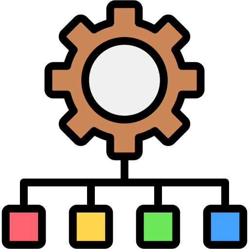 instellingen Generic color lineal-color icoon