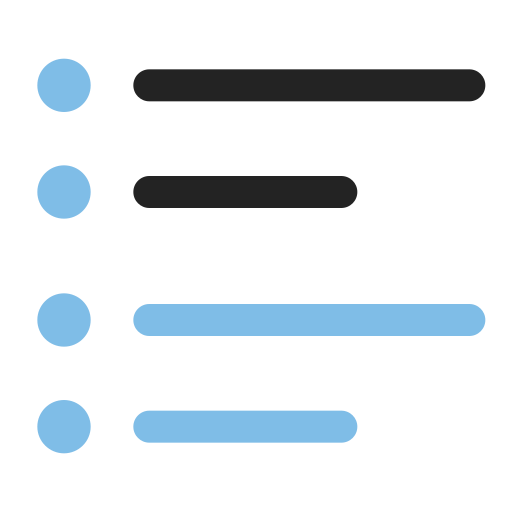 사이드 메뉴 Generic color outline icon