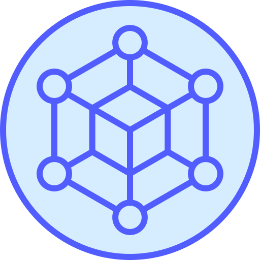 Blockchain Generic color lineal-color icon