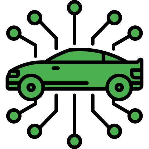 autonomiczny samochód Generic color lineal-color ikona
