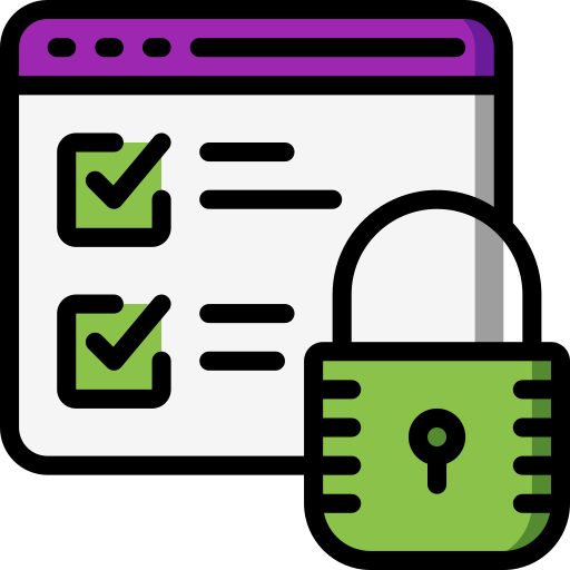 Secure data Basic Miscellany Lineal Color icon