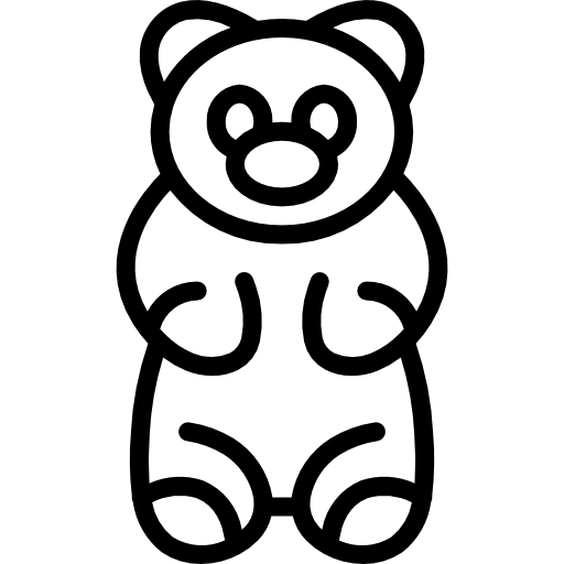 osito de goma Basic Miscellany Lineal icono