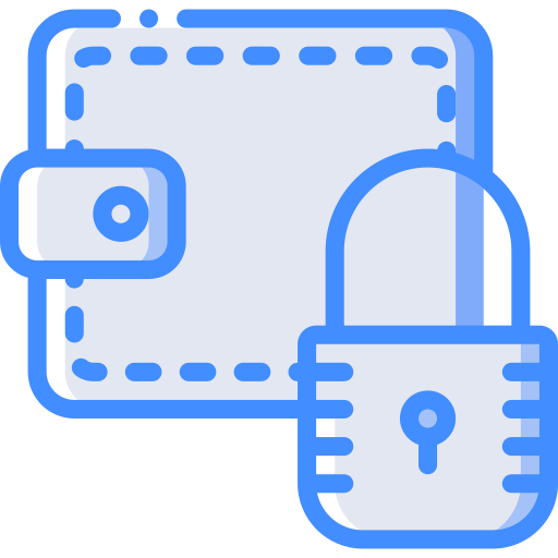 Wallet Basic Miscellany Blue icon