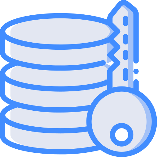 Database Basic Miscellany Blue icon