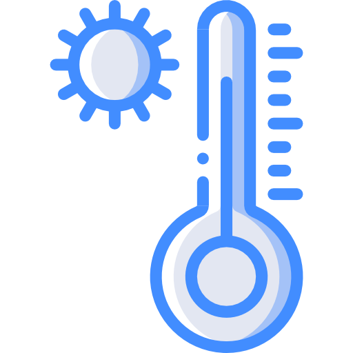 Temperature Basic Miscellany Blue icon