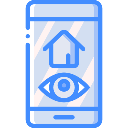 Smart home Basic Miscellany Blue icon