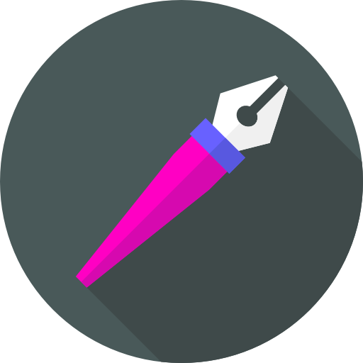 długopis Flat Circular Flat ikona