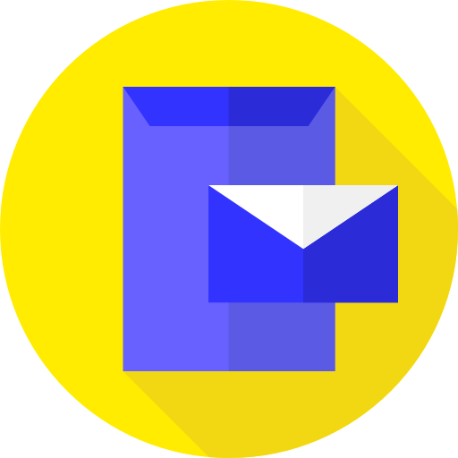 Envelope Flat Circular Flat icon