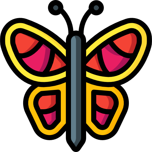 farfalla Basic Miscellany Lineal Color icona