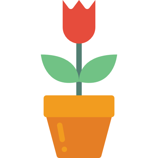 Flower pot Basic Miscellany Flat icon