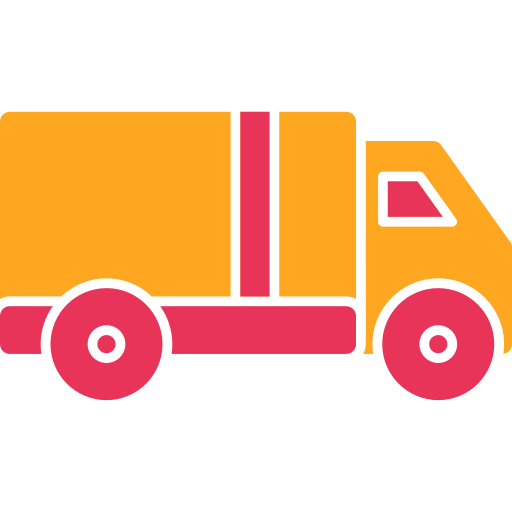 ciężarówka towarowa Generic color fill ikona