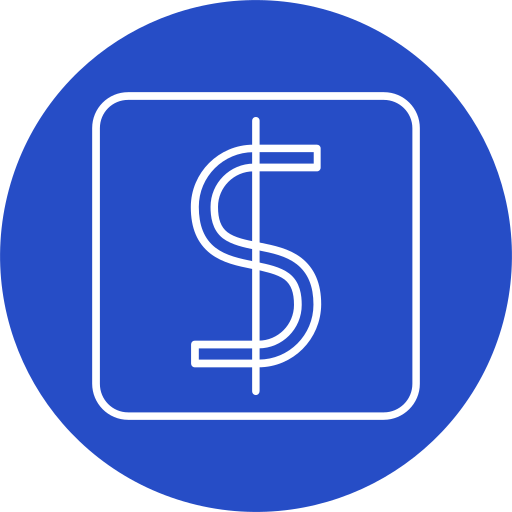 simbolo del dollaro Generic color fill icona