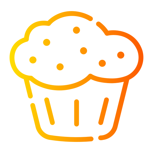 Muffin Generic gradient outline icon