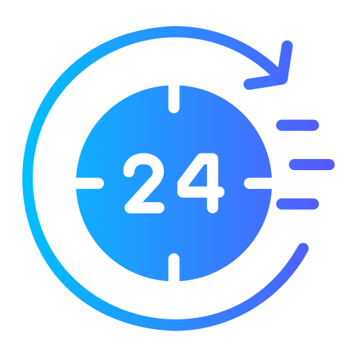 24時間 Generic gradient fill icon