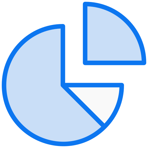 gráfico circular Generic color lineal-color icono