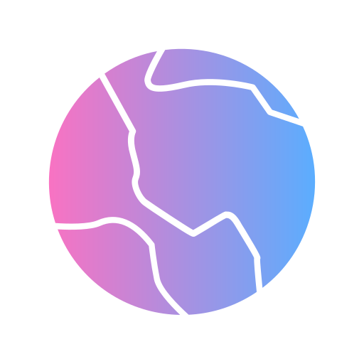 globe terrestre Generic gradient fill Icône