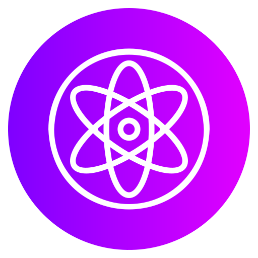 Атом Generic gradient fill иконка