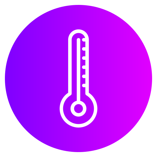 thermomètre Generic gradient fill Icône