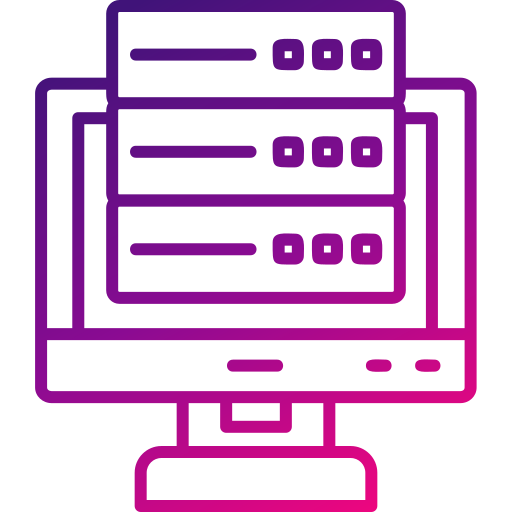 big data Generic gradient outline Icône