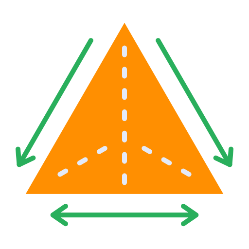 triángulo Generic color fill icono