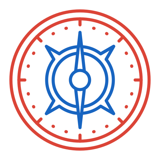 kompas Generic color outline ikona