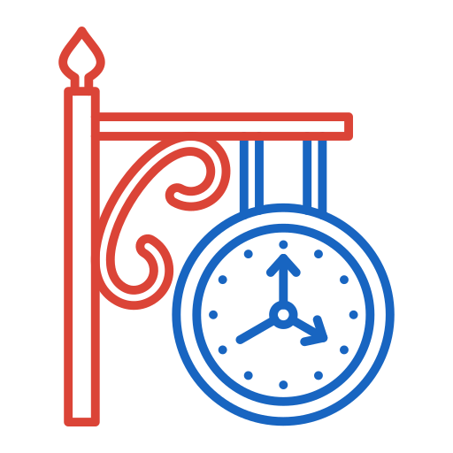 Clock Generic color outline icon