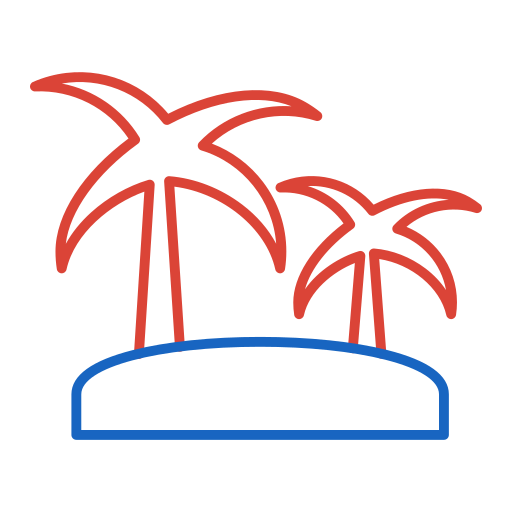 isla Generic color outline icono