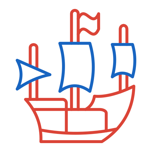 Pirate ship Generic color outline icon